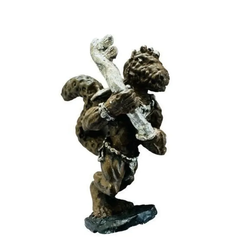 Lizard Man Armor Class 5(4) Miniature Fantasy AD&D 1970's‎ Hand Painted